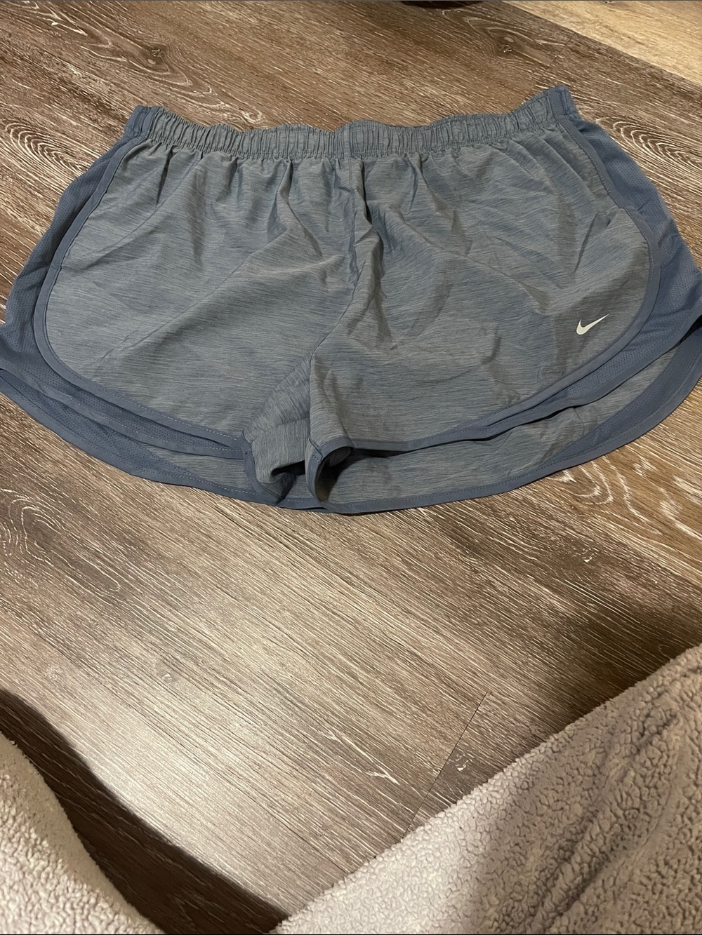 Nike Women's Athletic Shorts - Charcoal Gray with Dark Trim